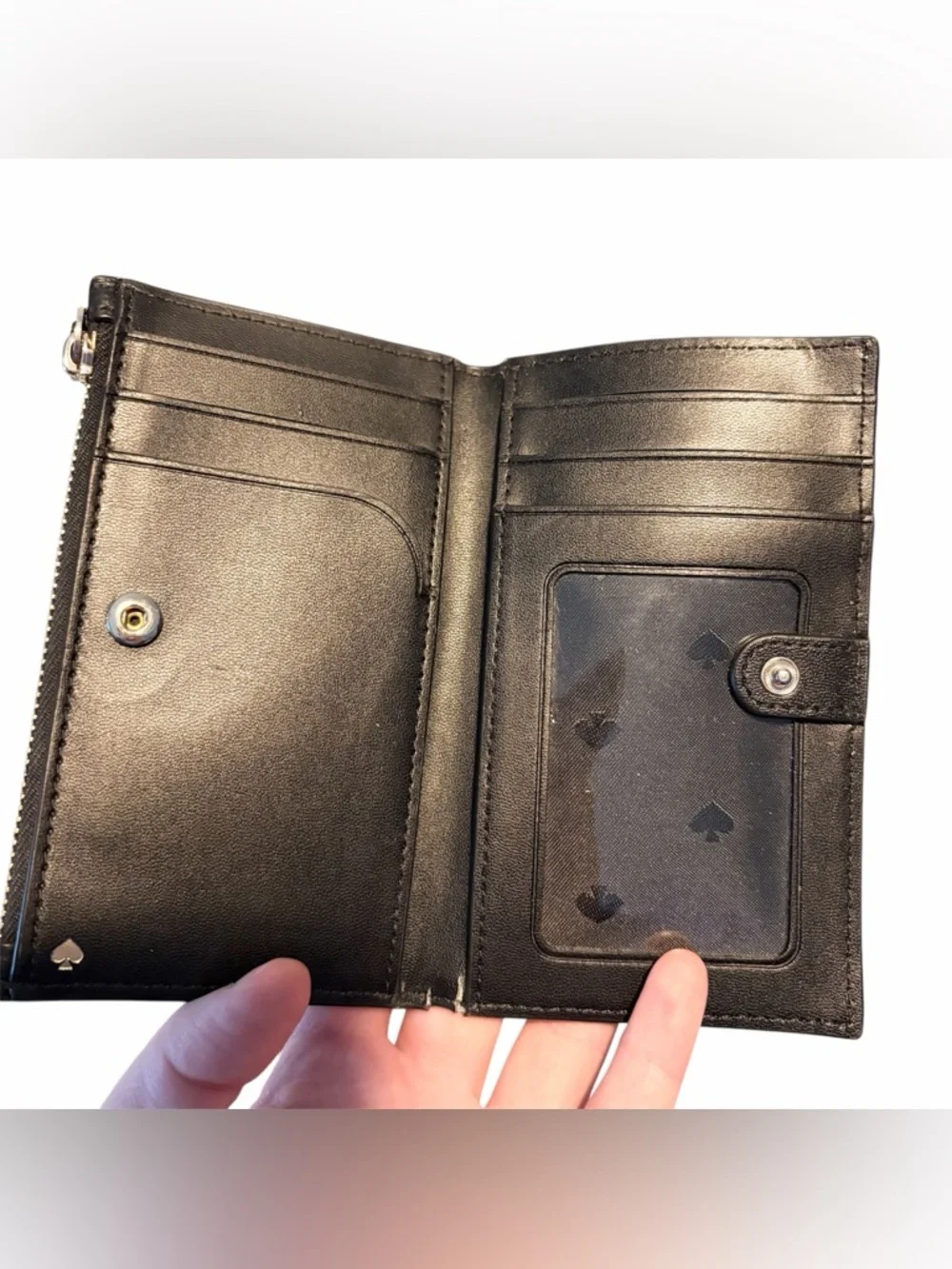 Kate Spade New York Black Leather Cardholder Wallet